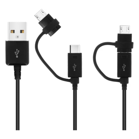 Cables, Chargers - Combo Micro-USB & Type-C 2-in-1 Cable / Samsung EP-DG950DBE USB - 1.2M - Black (Bulk), wholesale price
