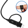 Cables, Chargers - Combo Micro-USB & Type-C 2-in-1 Cable / Samsung EP-DG950DBE USB - 1.2M - Black (Bulk), wholesale price