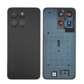 Back Glass, Rear Cover - Honor X6a Rear Glass Without Lens Frame (Original Disassembled) Black - Grade A, wholesale price