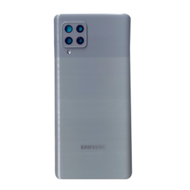 Dos, Couverture - Vitre Arrière Samsung Galaxy A42 5G Gris (Original Démonté) - Grade A, prix de gros.