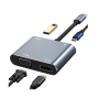 Convertisseur, Hub, Connecteur - Adaptateur Multifonction 4-en-1 Type-C / PD HDTV / VGA / USB - FASR AD2, prix de gros.