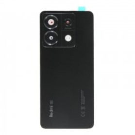 Coque arrière, Dos - Vitre arrière Xiaomi Redmi Note 13 Pro 5G Noir (Original Démonté) - Grade A, prix de gros.