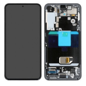 Screen, Display - Samsung Galaxy S22 (S901B) Black and Purple Screen + Frame (Original Refurbished), wholesale price