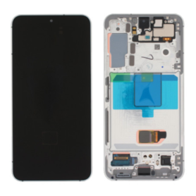 Display, Screen - Samsung Galaxy S22 (S901B) Silver Screen + Frame (Original Refurbished), wholesale price
