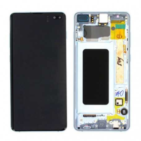 Screen, Display - Screen Samsung Galaxy S10 Plus (G975F) Blue + Frame (Original Refurbished), wholesale price