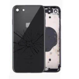 Pièce détachée, Coque - Chassis Vide iPhone 8 Noir (Origine Demonté) - Cassé, prix de gros.
