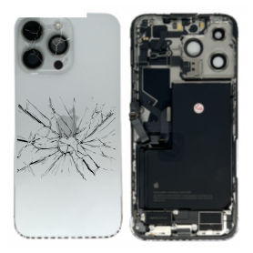 Mobile Parts - iPhone 14 Pro Max White Full Frame - Charging Connector Without Battery (Original Disassembled) - Broken, wholesa
