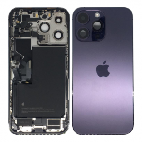 Apple Smartphone, Mobile Phone - iPhone 14 Pro Max Purple eSIM US Complete Chassis - Charging Connector + Battery (Original Disa