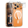 Protection iPhone, Étui Clair - Coque Transparente avec MagSafe et Protection Caméra pour iPhone X - iPhone 17, prix de gros.