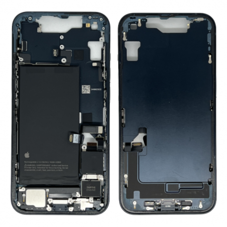 Mobile Phone Parts - iPhone 14 Black Chassis - Without Charging Connector + Battery without Rear Glass (Original Disassembled) -