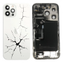 Apple Smartphone Parts - iPhone 14 Pro White eSIM US Full Frame - Charging Connector + Battery (Original Disassembled) - Broken,