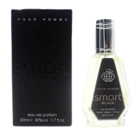 Cologne, Scent - Eau de Parfum Fragrance World Smart Black - for Men - 50ml, wholesale price