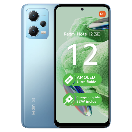 Smartphone, Mobile Phone - Xiaomi Redmi Note 12 5G 128 GB Blue - Grade AB, wholesale price