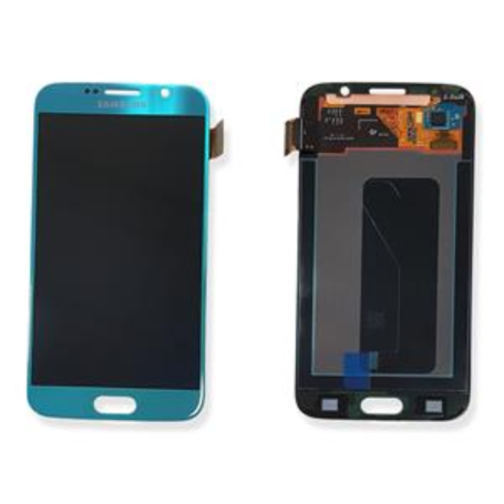 Display, Screen - Samsung Galaxy S6 (G920F) Blue Screen (Service Pack) - GH97-17260D, wholesale price