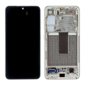 Écran, Display - Ecran Samsung Galaxy S23 Plus (S916) Argent + Châssis (Original Reconditionné), prix de gros.