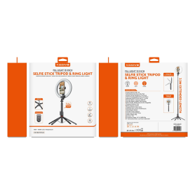 Selfie Accessory, Tripod - XSSIVE XSS - SELFIE - RL02 Selfie Stick Tripod with Ring Light, wholesale price