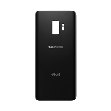 Vitre arrière, Dos - Vitre Arrière Samsung Galaxy S9 Duos (G960FD) Noir Sans Contour Lentille(Original Démonté) - Grade A, prix 