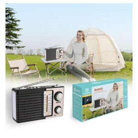 Récepteur radio, Transistor - Radio portable multi bande FM/MW/SW design classique et réception puissante CIAOBOSI TX-8576-OR, p