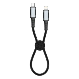 Chargeur, Connecteur - Câble Tressé USB-C / Lightning 30W 30CM XSSIVE XSS-BR-CL-B 30CM - Noir, prix de gros.