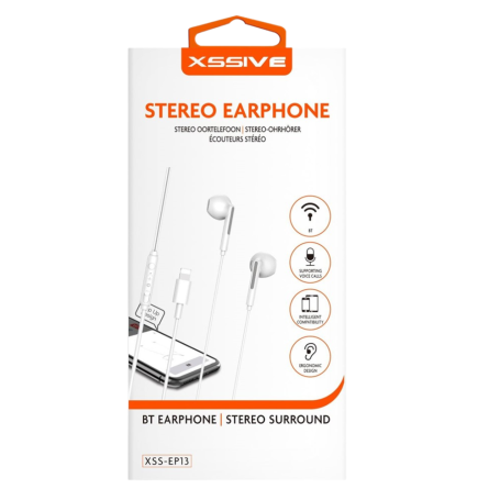 Audio Accessories, Earbuds - Stereo Lightning Earphones XSSIVE XSS-EP13 - White, wholesale price