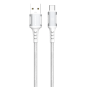 Cable, Charger - USB-A/USB-C 2M 18W Charging Cable XSSIVE XSS-BR-AC-W 1M - White, wholesale price