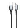 Charging Cable, Power Cord - Braided USB-A/Micro 18W 1M Charging Cable XSSIVE XSS-BR-AM-B 1M - Black, wholesale price