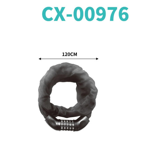 Security Lock, Bike Lock - Combination Cable Lock with Iron Head CIAOBOSI CX-00976, wholesale price