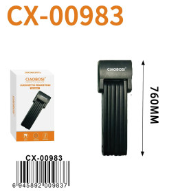 Bike Lock, Security Lock - Folding Alloy Steel + ABS Lock CIAOBOSI CX-00983, wholesale price