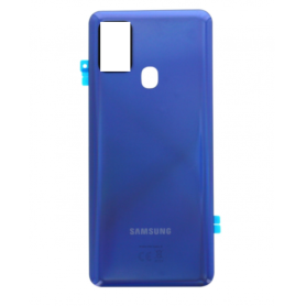 Dos, Coque arrière - Vitre arrière Samsung Galaxy A21s Sans Contour Lentille Bleu (Original Démonté) - Grade A, prix de gros.
