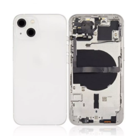 Back Glass, Rear Cover - Back Cover Housing iPhone 13 White - Charging Connector + Without Battery (Original Disassembled) Grade