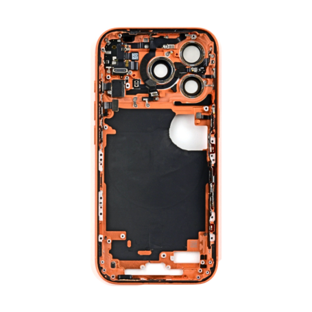 Coque, Structure - Châssis iPhone 17 Pro Max sans Vitre Arrière sans Batterie Orange Cosmique (Original Demonté) - Grade A, prix