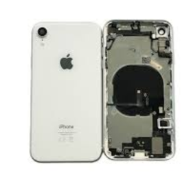 Rear Cover - Complete iPhone XR White Chassis - Charging Connector (No Battery) (Original, Removed) - Grade AB, wholesale price