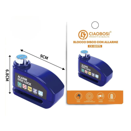 Security Lock, Anti-Theft Device - Disc lock with 110 dB alarm CX-00975, wholesale price