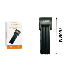 Bike Lock, Security Lock - Folding Alloy Steel + ABS Lock CIAOBOSI CX-00983, wholesale price