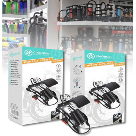 Pompe à air, Compresseur - Pompe à pied double cylindre pour vélo et voiture – 25.5*29 cm CIAOBOSI ZX-9880, prix de gros.