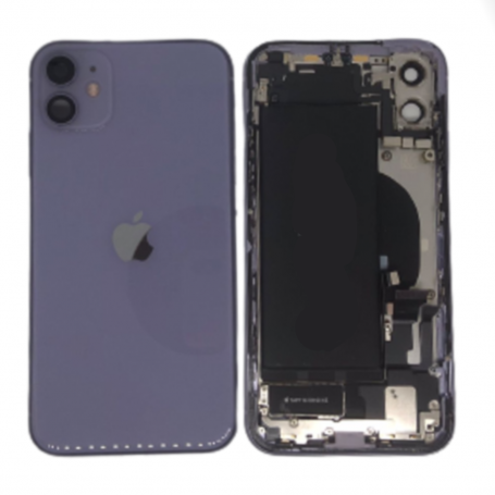 Back Glass, Rear Cover - Back Cover Housing iPhone 12 Purple - Charging Connector Without Battery (Original Disassembled) Grade 