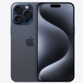 Smartphone Apple, Téléphone - iPhone 15 Pro Max 256 Go Titane Bleu - Grade AB Sans boîte avec câble, prix de gros.