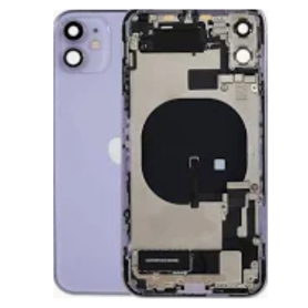 Back Cover - Complete iPhone 11 Purple Chassis - Charging Connector (Battery Not Included) (Original Part Removed) Grade B, whol