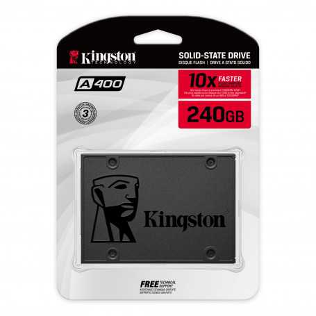 Disque Dur SSD Kingston A400 SATA 2,5" 120 Go/240 Go/480 Go/960 Go/1,92To (Origine)