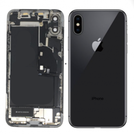 Rear Cover - Back Cover Housing iPhone X Black - Charging Connector + Without Battery (Original Disassembled) Grade B, wholesale