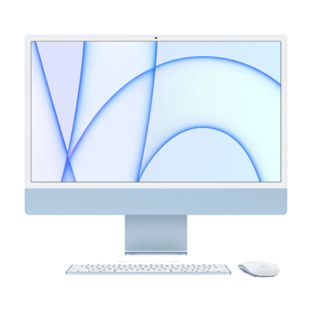 Ordinateur Apple, PC de bureau - iMac Retina 4.5K 24" - 16Go/256Go SSD - Apple M1 - Bleu, prix de gros.