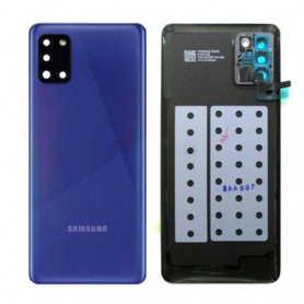 Dos, Couvercle - Vitre arrière Samsung Galaxy A31 (A315F) Bleu (Original Démonté) - Grade A, prix de gros.