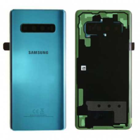 Vitre arrière, Dos - Vitre Arrière Samsung Galaxy S10 Plus (G975F) Prism Vert (Original Démonté) - Grade B, prix de gros.