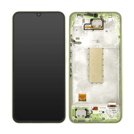 Écran, Display - Ecran Samsung Galaxy A34 5G (A346B) Vert + Châssis (Original Reconditionné), prix de gros.