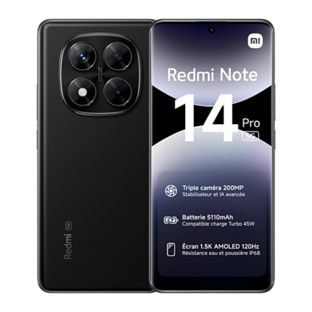 Smartphone, Téléphone - Xiaomi Redmi Note 14 Pro 5G 512 Go Noir - Neuf, prix de gros.