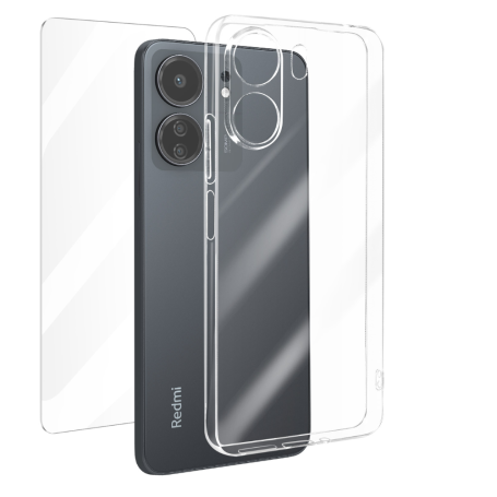 Étui, Housse - Coque de Protection renforcée en silicone pour Redmi A - Transparent, prix de gros.