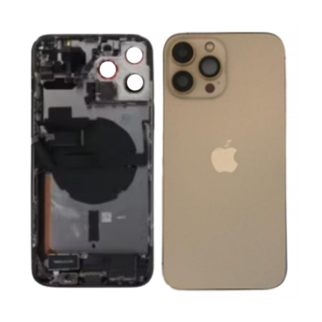 Châssis Complet iPhone 13 Pro Max Or Grade A - Connecteur de Charge Original Sans Batterie