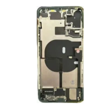 Back Glass, Rear Cover - Back Cover Housing iPhone 11 Pro Black - Without Charging Connector Battery (Original Disassembled) - B