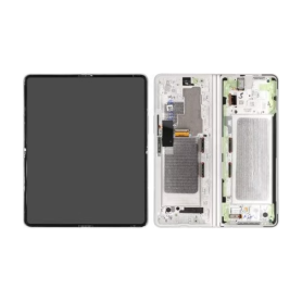 Écran, Display - Ecran Samsung Galaxy Z Fold 3 5G Blanc + Châssis (Original Reconditionné), prix de gros.