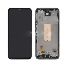 Écran, Display - Ecran Galaxy A54 5G (A546B) + Châssis Noir (OLED), prix de gros.
